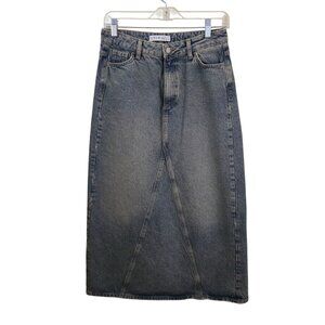 Denim Co Vintage Denim Jean Maxi Skirt Trending Autumnal All Season Size 4